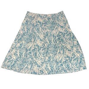 Rachel Comey "Hewes" Aqua abstract print skirt NWT Size 2